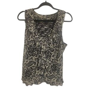 Elegant Black Lace Women's Top